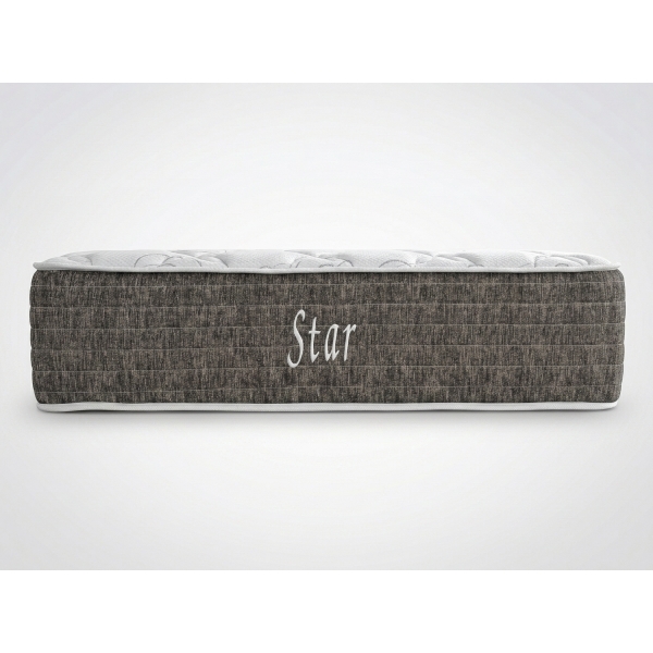 Colchão Casal de Molas Ensacadas Star Superpocket - marrom/branco