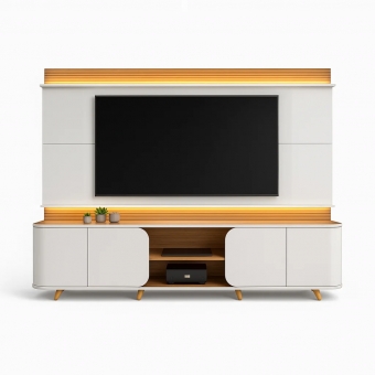 Home Theater para TV até 75 Polegadas em MDF 2.40m Jazz