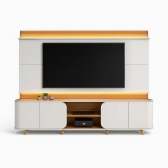 Home Theater para TV até 75 Polegadas em MDF 2.40m Jazz - Bali/Cedro