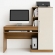 Escrivaninha Office com Armário Lateral e Chave - Cinamomo/Off White