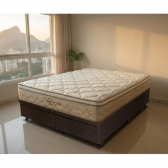 Conjunto Cama Box Baú Queen Firenze 158x198 Marrom