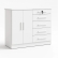 Cômoda Columbus 5 Gavetas com Tampo 25mm e Chave - Branco