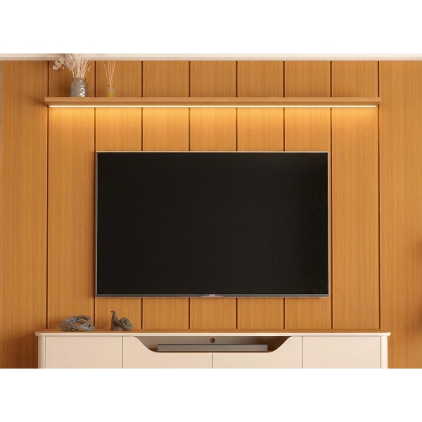 Conjunto Painel Encanto 2,80m com LED e Rack Everest 2,40m