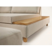 Sofá 2.15m Tesla Living com Chaise Linho