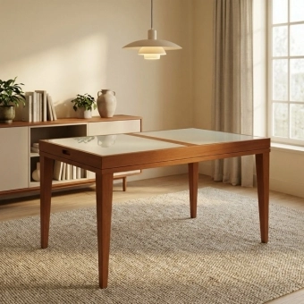 Mesa de Jantar Extensível para até 6 Lugares Genova