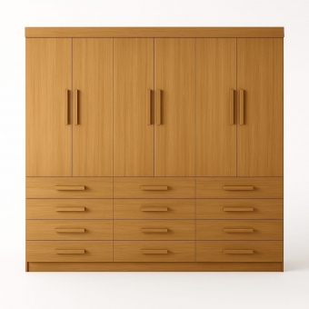 Guarda-Roupa Casal Austin Plus 6 Portas e 12 Gavetas