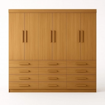 Guarda-Roupa Casal Austin Plus 6 Portas e 12 Gavetas