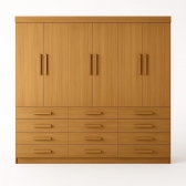 Guarda-Roupa Casal Austin Plus 6 Portas e 12 Gavetas - Cinamomo