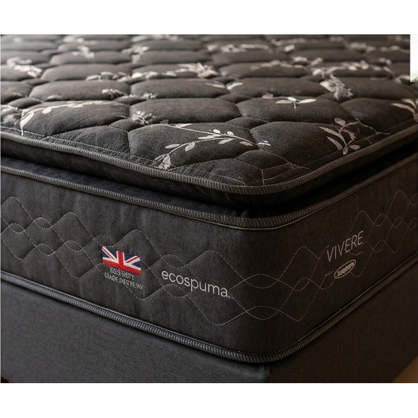 Colchão Casal de Molas Maxspring com Pillow Top Melbourne - Preto