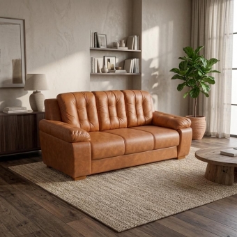 Sofá 3 Lugares Pitsburgo 2.07m Espuma D33 e Molas S