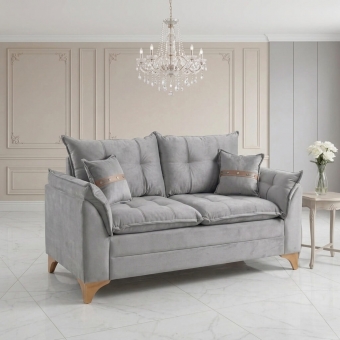 Sofá Living Firenze 2,00m Assento D28 Soft e Molas Espirais