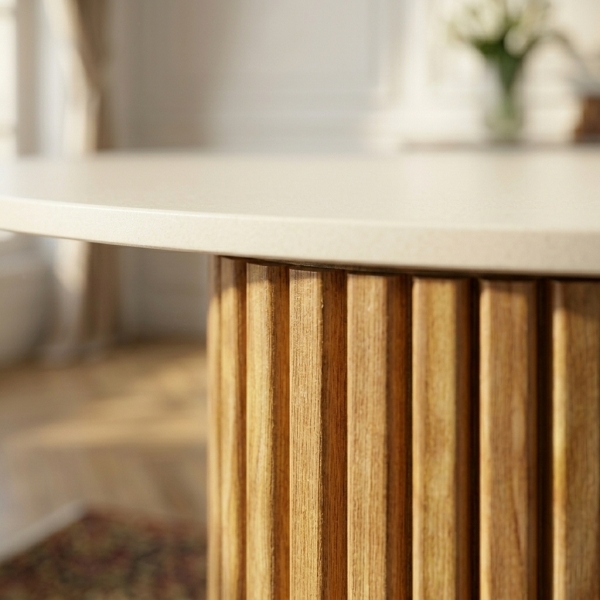 Mesa de Jantar Topazio com Vidro Serigrafado