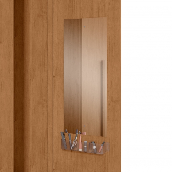 Guarda-Roupa Casal Virtus 6 Portas e 6 Gavetas 100% MDF - Amêndoa/Off White