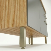 Balcão Cozinha com Tampo MDF 1.20m - Chumbo