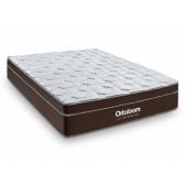 Colchão Queen Fit Ortopédico - Marrom/Branco