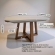 Mesa de Jantar 6 Lugares Coimbra Tampo de Vidro - Off White/Nature