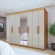 Guarda-Roupa Casal Bravo Easy Slim 8 Portas e 4 Gavetas - Amêndoa/Off White