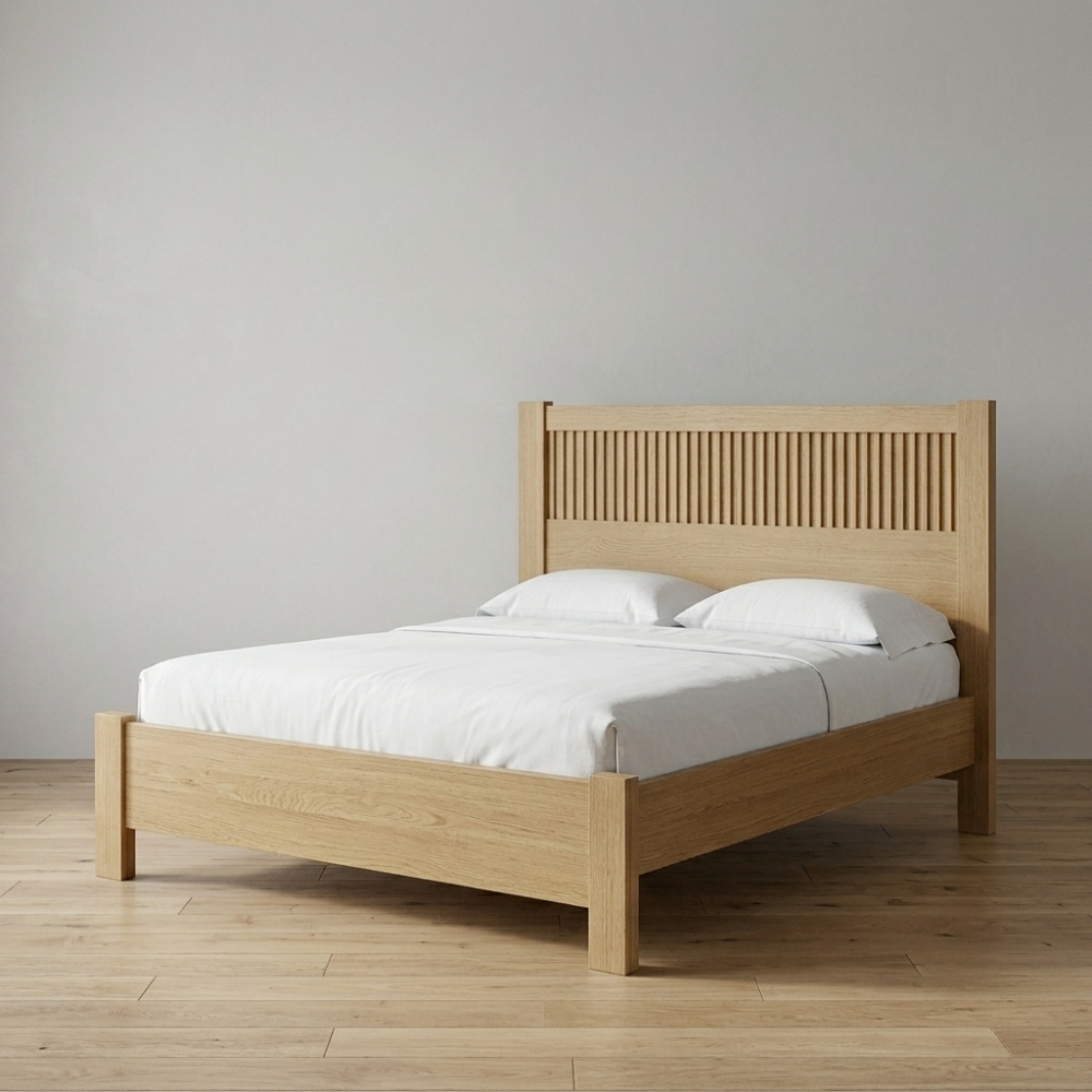 Cama de Casal Orlando Plus 1,53m Ripada Cinamomo