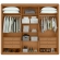 Guarda-Roupa Casal Moderni 6 Portas e 6 Gavetas 100% MDF - Amêndoa/Off White