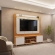 Home Oliver com LED 1,92m Cedro/Bali e Citrino