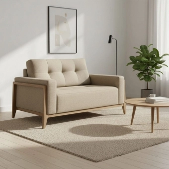 Sofá 2 Lugares Vivenza com Espuma D33 e Molas S