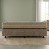 Conjunto Colchão Solteiro Napoli com Bibox Studio Palha