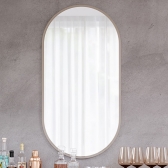 Espelho Decorativo Oval com Moldura em Laca Bello