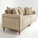 Sofá Living Loren 2.16m 3 Lugares Molas Ensacadas - Linho Areia