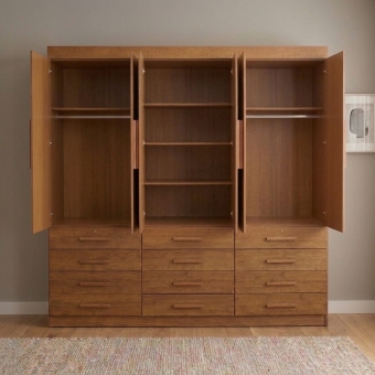 Guarda-Roupa Casal Austin Plus 6 Portas e 12 Gavetas