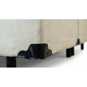 Base Box King Bipartido 1,93m Linho Palha