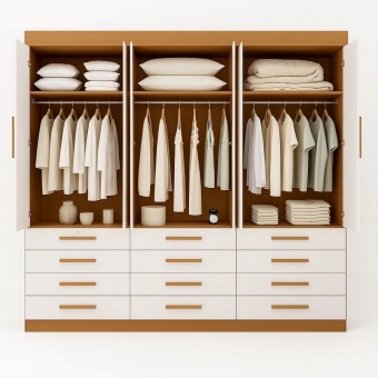 Guarda-Roupa Casal Austin Plus 6 Portas e 12 Gavetas