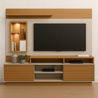 Estante Home Theater para TV até 60 Polegadas Araguaia
