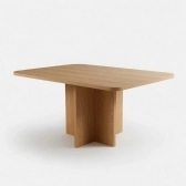 Conjunto Mesa Jantar Bosque 90x90 Nogal 4 Cad