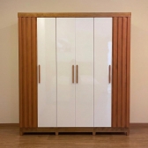 Guarda-Roupa Casal Cabo Frio 6 Portas - Nature/Off White