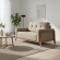 Sofá 2 Lugares Vivenza com Espuma D33 e Molas S - Linho Bege