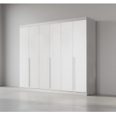 Guarda-Roupa Casal Alvorada 6 Portas e 6 Gavetas 100% MDF - Branco