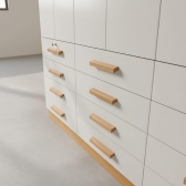 Guarda-Roupa Casal Austin Plus 6 Portas e 12 Gavetas - Cinamomo/Off White
