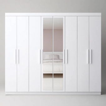 Guarda-Roupa Casal Bravo Easy Slim 8 Portas e 4 Gavetas