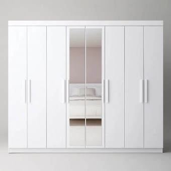 Guarda-Roupa Casal Bravo Easy Slim 8 Portas e 4 Gavetas