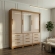 Guarda-Roupa Casal Athenas 3 Portas 9 Gavetas - Nature/Off White