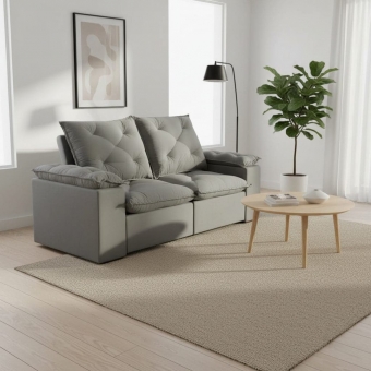 Sofá Retrátil e Reclinável Grécia com Pillow Top