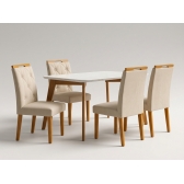 Conjunto Mesa de Jantar Medelin 1,20m 4 Cadeiras Imperatriz