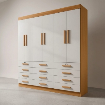 Guarda-Roupa Casal Austin Plus 6 Portas e 12 Gavetas