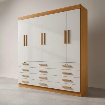 Guarda-Roupa Casal Austin Plus 6 Portas e 12 Gavetas