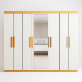 Guarda-Roupa Casal Bravo Easy Slim 8 Portas e 4 Gavetas