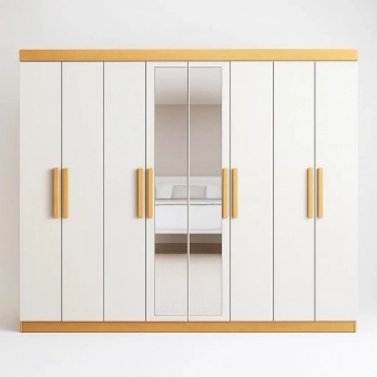 Guarda-Roupa Casal Bravo Easy Slim 8 Portas e 4 Gavetas