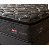 Colchão Queen de Molas Maxspring com Pillow Top Melbourne - Preto