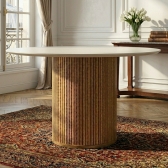 Mesa de Jantar Topazio com Vidro Serigrafado
