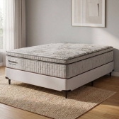 Conjunto Colchão Casal New Freedom com Base Box Sommier