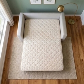 Sofá Cama Casal Morfeo 1.50m com Espuma D28 e Almofadas - Cinza